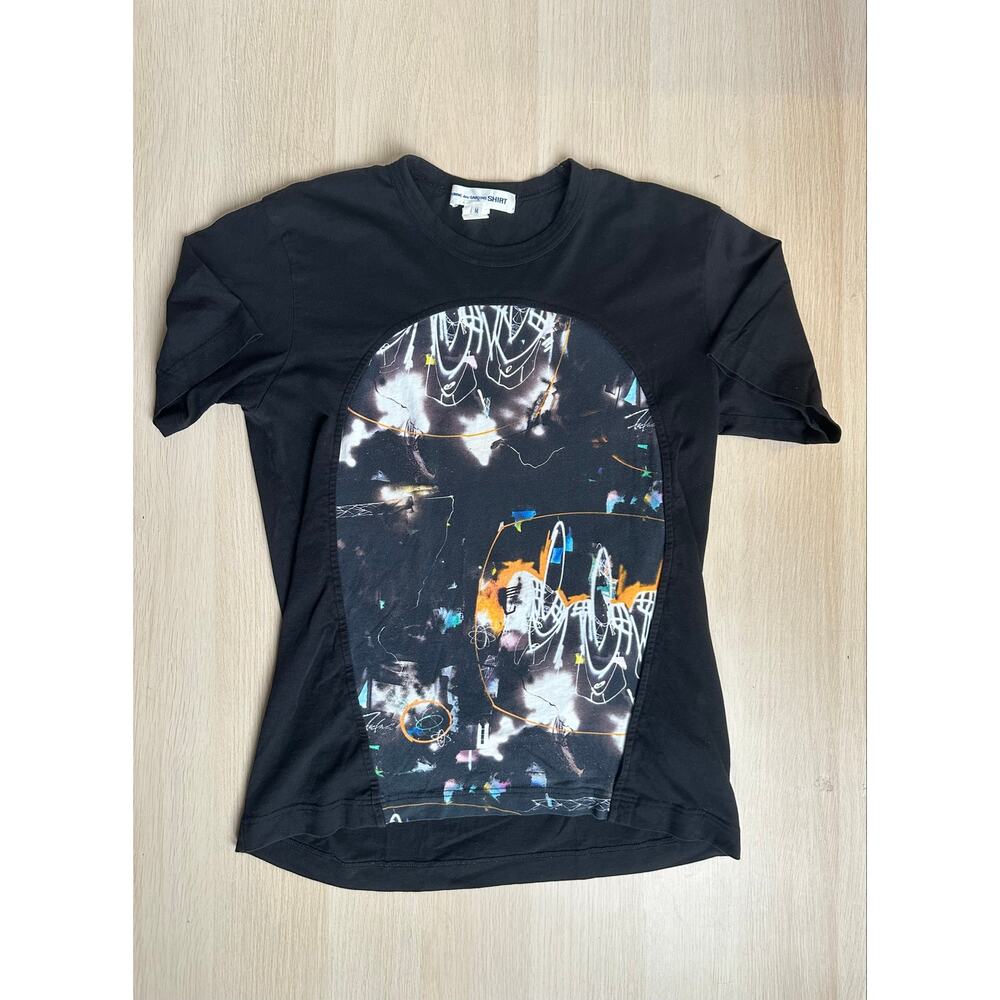 COMME DES GARÇONS SHIRT X FUTURA Black T-shirt - Size M